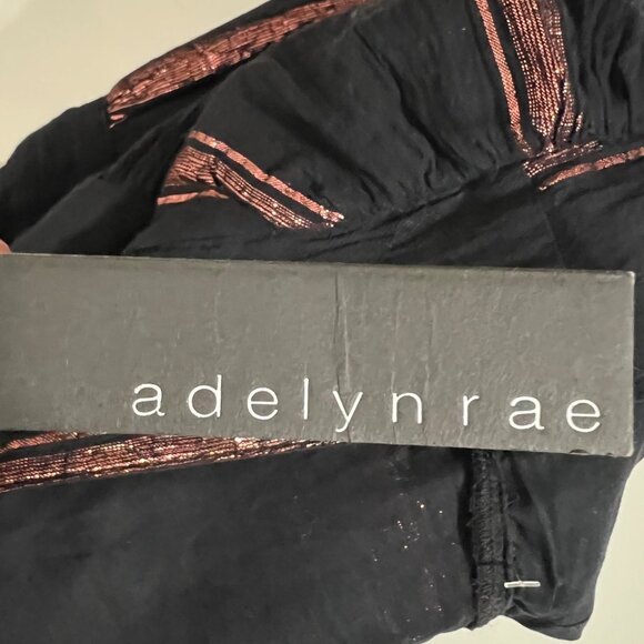 Adelyn Rae Dark Romantic Festival Chic Striped Long Sleeve Tiered Midi Dress S - Picture 5 of 12